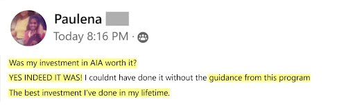 Paulena testimonial